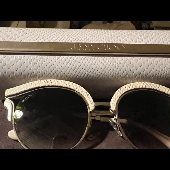 high end Jimmy Choo sun glasses. case, cloth,
pouch 
100% AUTHENTIC! - Picture 9 of 12